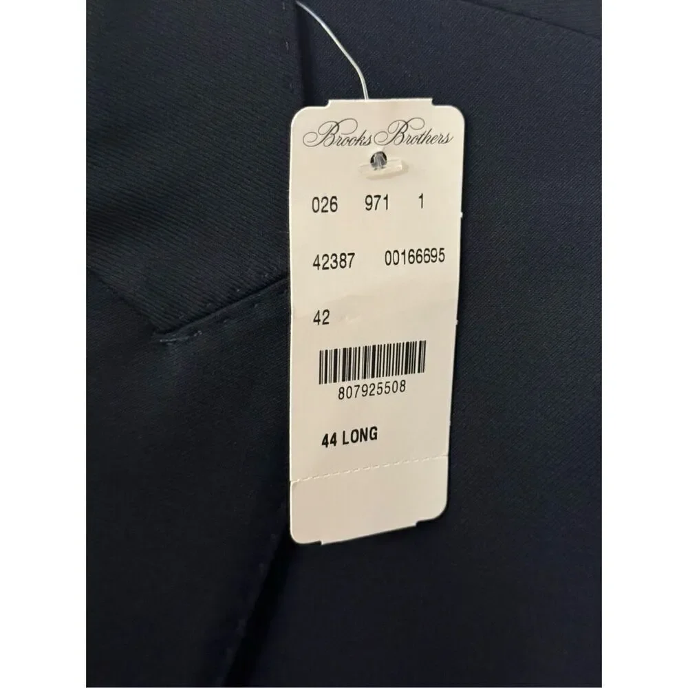 Brooks Brothers x NetJets Jacket Uniform Blazer Wool Blend Navy Blue Men 44L NWT - Picture 3 of 9